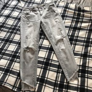 Seven7 Brand Ankle Skinny Jeans Size 12 Gray